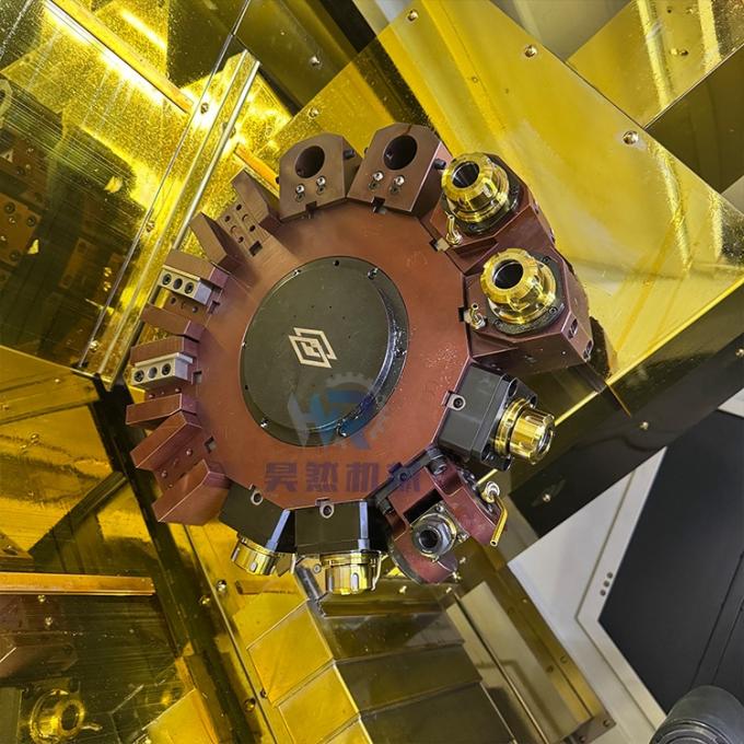 이중 스핀들 슬랜트 베드 자동 Cnc 라트 TCK56Y 하위 스핀들 드라이브와 함께 Cnc 라트 회전 5